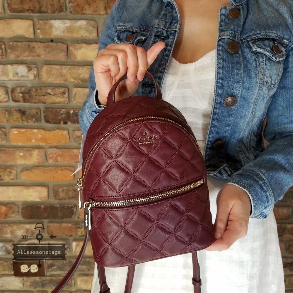 Kate Spade NATALIA mini convertible BACKPACK Red